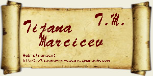 Tijana Marčićev vizit kartica